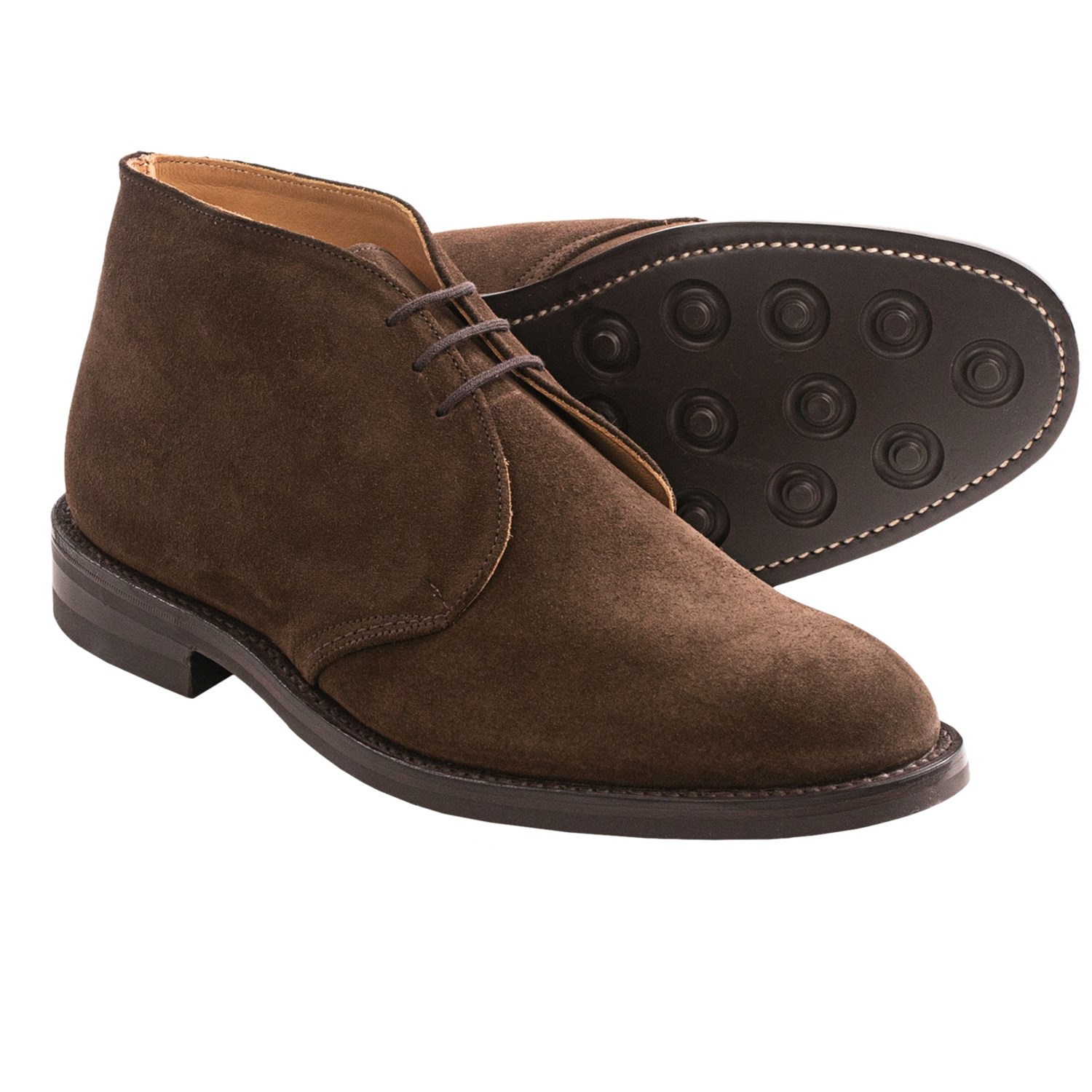 Trickerâs Aldo-Style Chukka Boots (For Men) in Dark Brown Suede